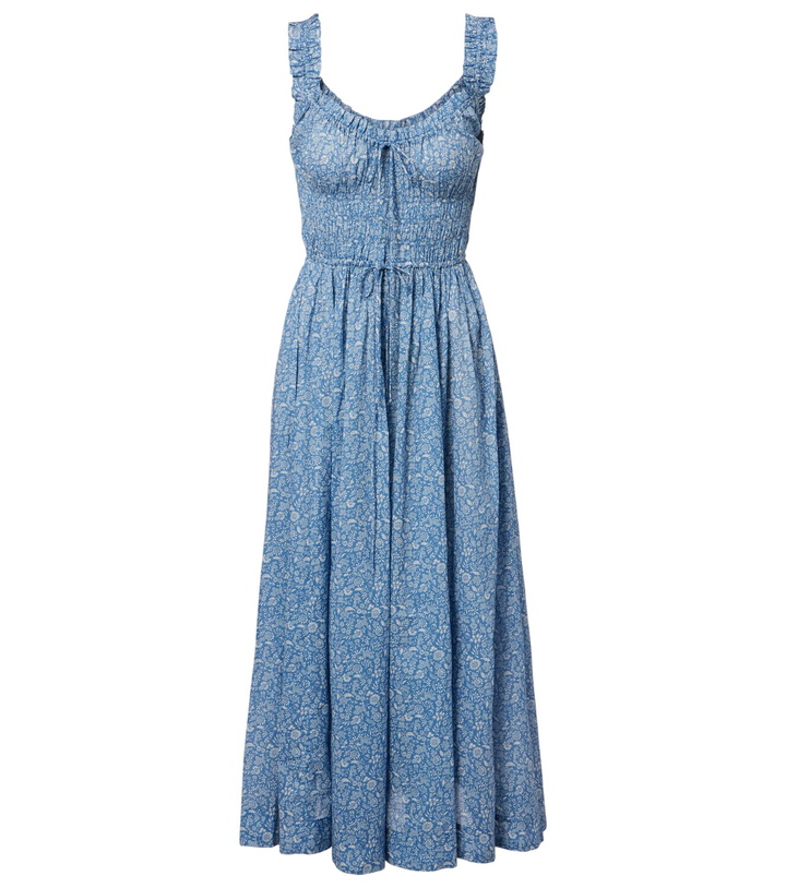 Photo: Dôen Emmaretta floral cotton voile midi dress