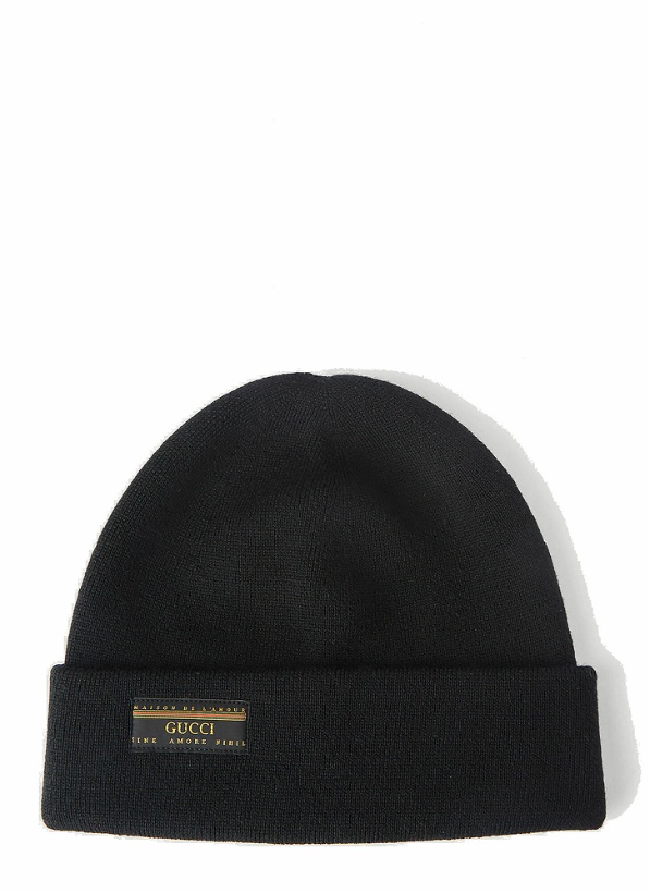 Photo: Vintage Logo Beanie Hat in Black