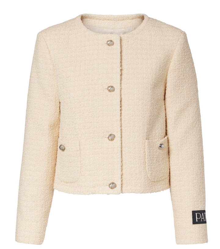 Photo: Patou Logo wool-blend bouclé jacket
