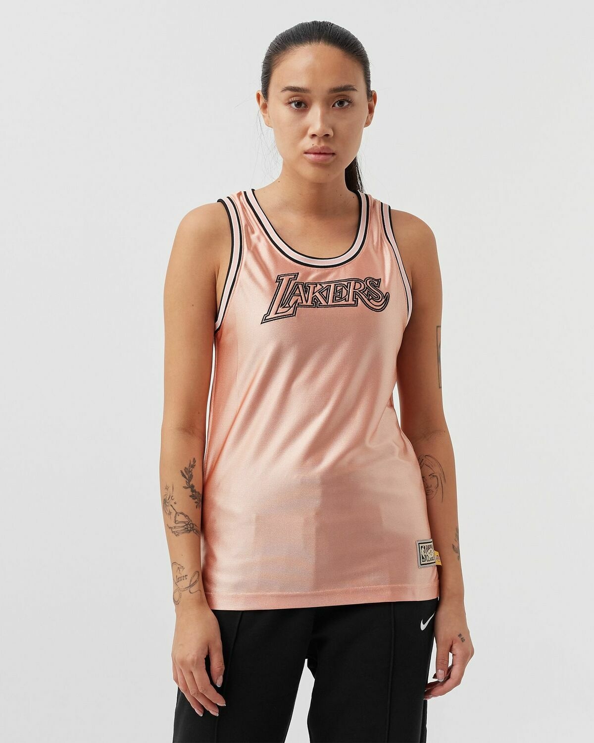 Mitchell & Ness Womens Dazzle Tank Los Angeles Lakers Red - Womens - Tops & Tanks