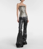 Rick Owens Lido coated denim corset