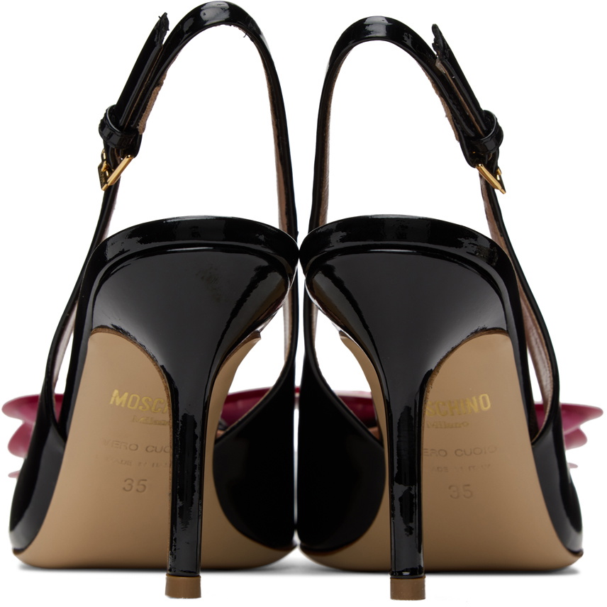 【関税込み】Moschino ブラック Puffy Bow ヒール Moschino Black Inflatable Bow Pumps Moschino