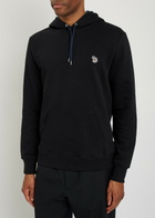 PS Paul Smith Appliquéd Hooded Cotton Sweatshirt Black