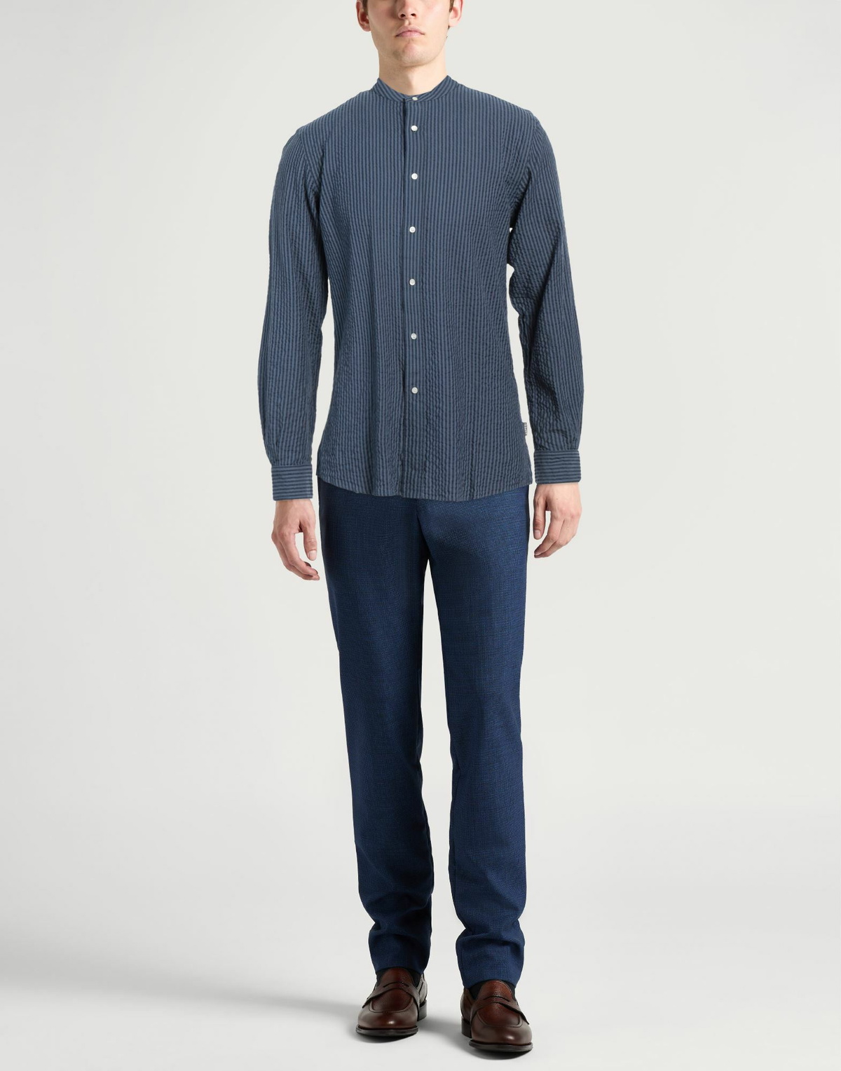 Aspesi Mens Shirt Slate in Blue
