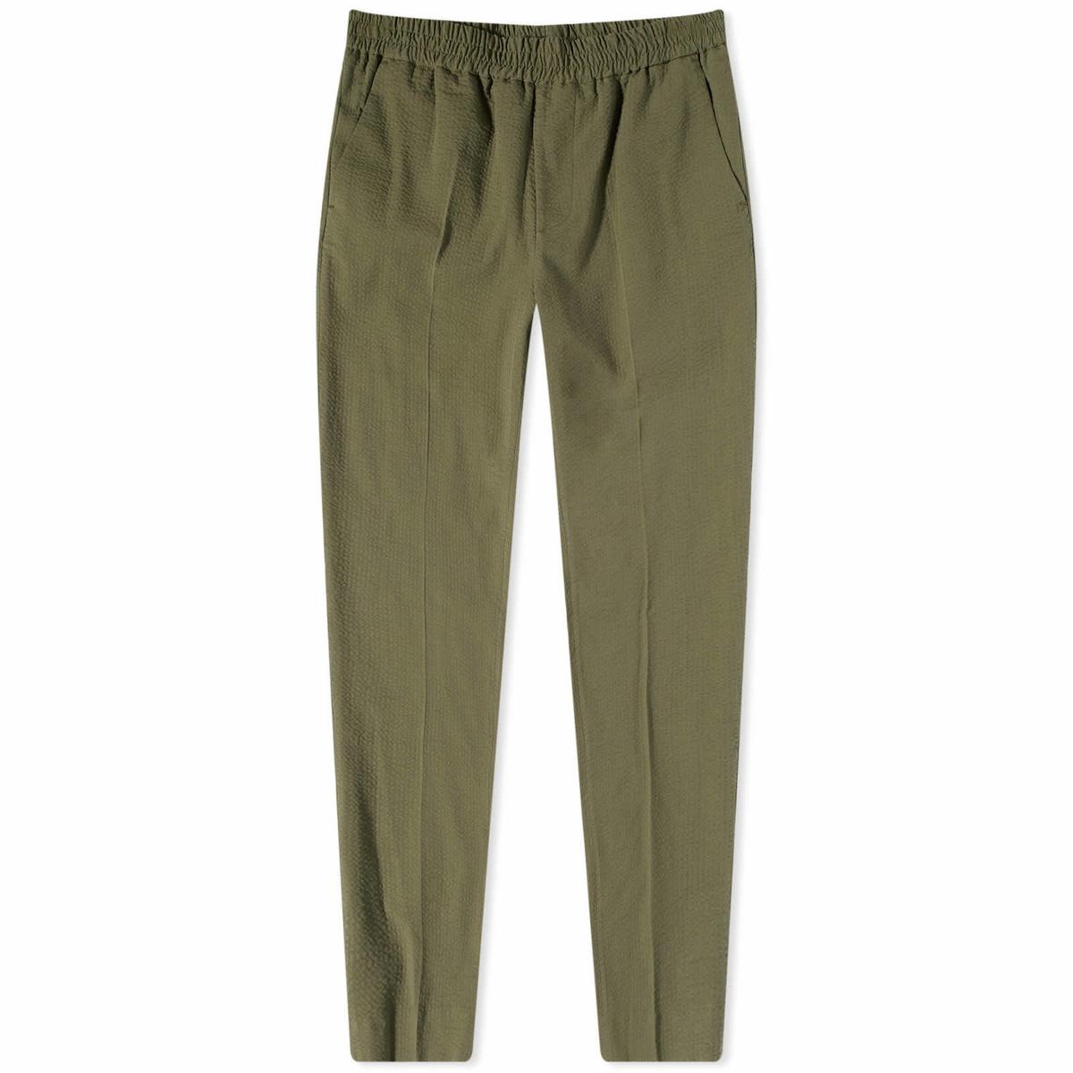 Harmony Men's Paolo Relaxed Seersucker Trouser in Khaki Harmony