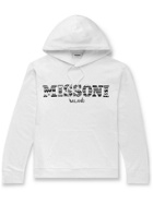 Missoni - Logo-Appliquéd Cotton-Jersey Hoodie - White