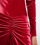 Simkhai Ferrera gathered velvet midi dress