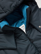 A Kind Of Guise - Swaneti Quilted Padded Recycled Shell Hooded Jacket - Blue