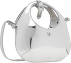 Courrèges Silver Mini Holy Mirror Effect Bag
