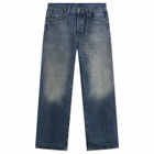 Acne Studios Men's 2021 Bingo Wash Straight Jeans in Mid Blue