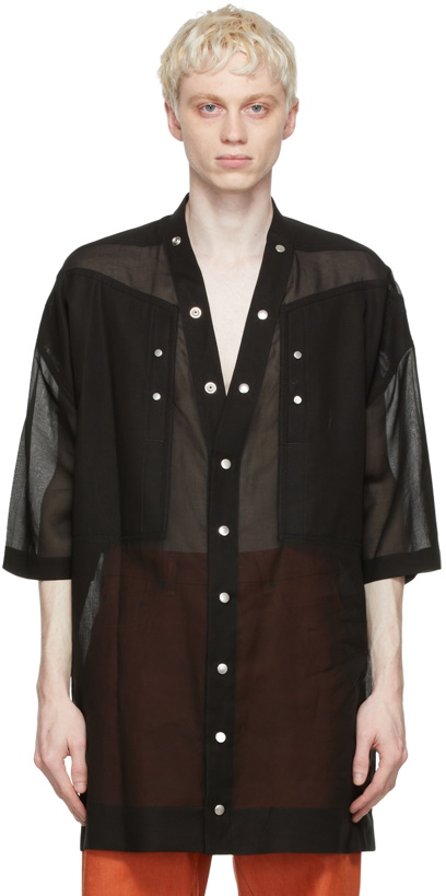 Photo: Rick Owens Black Cotton Shirt