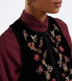 Etro Beaded velvet vest