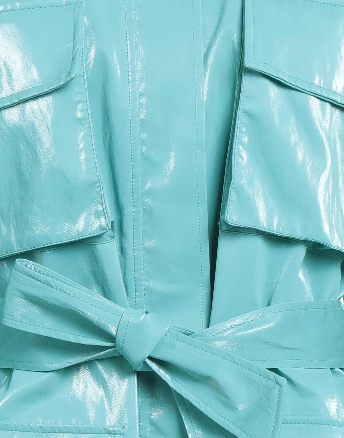 Jijil Womens Overcoat & Trench Coat Turquoise