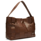 ST. Agni Women's Woven Large Tote in Chestnut 