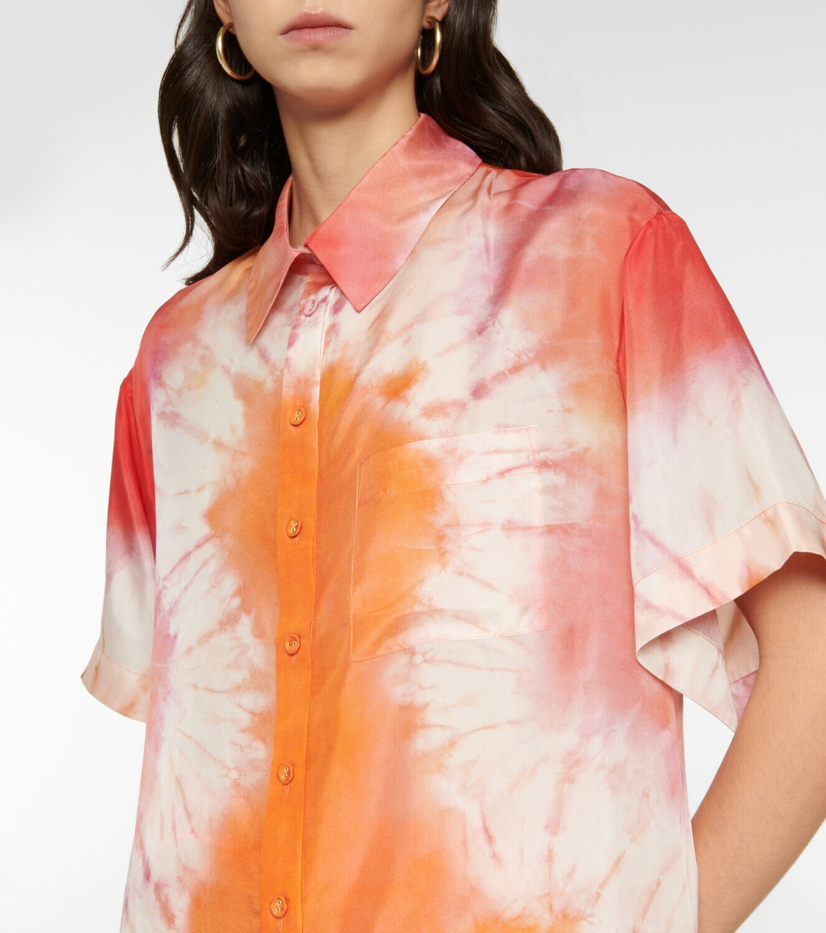Zimmermann - Violet tie-dye silk shirt Zimmermann