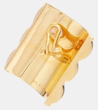 Alaïa Wood clip-on earrings