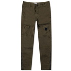 C.P. Company Men's Lens Pocket Zipped Utility Pant in Ivy Green