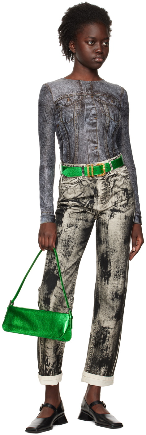BY FAR Green Katina Belt By Far display picture 2