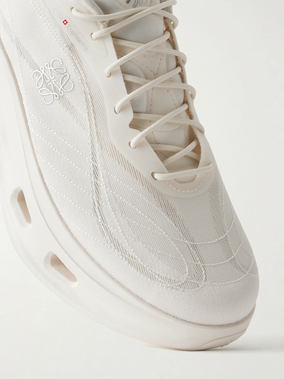 LOEWE - On Cloudtilt Rubber-Trimmed Mesh Sneakers - White