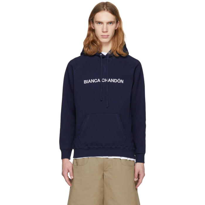 Bianca Chandon Navy Logo Hoodie Bianca Chandon