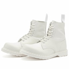 MM6 Maison Margiela Men's x Dr Martens 1460 8-Eye Boot in White
