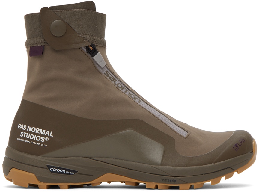 Pas Normal Studios Brown Salomon Edition XA-Alpine 2 Sneakers Pas ...