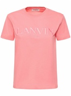 LANVIN - Cotton Embroidered Logo Crewneck T-shirt