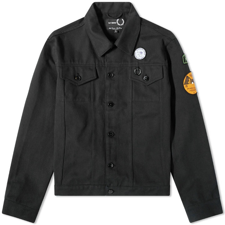 Photo: Fred Perry x Raf Simons Brushed Denim Jacket in Black