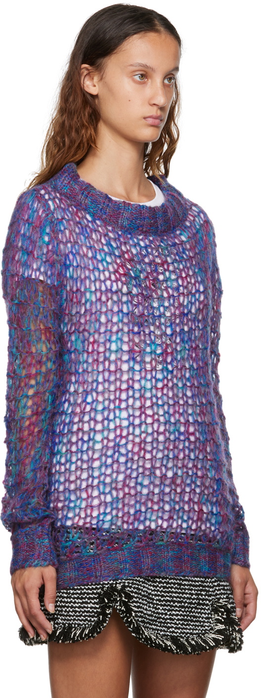 Anna Sui Multicolor Boatneck Sweater