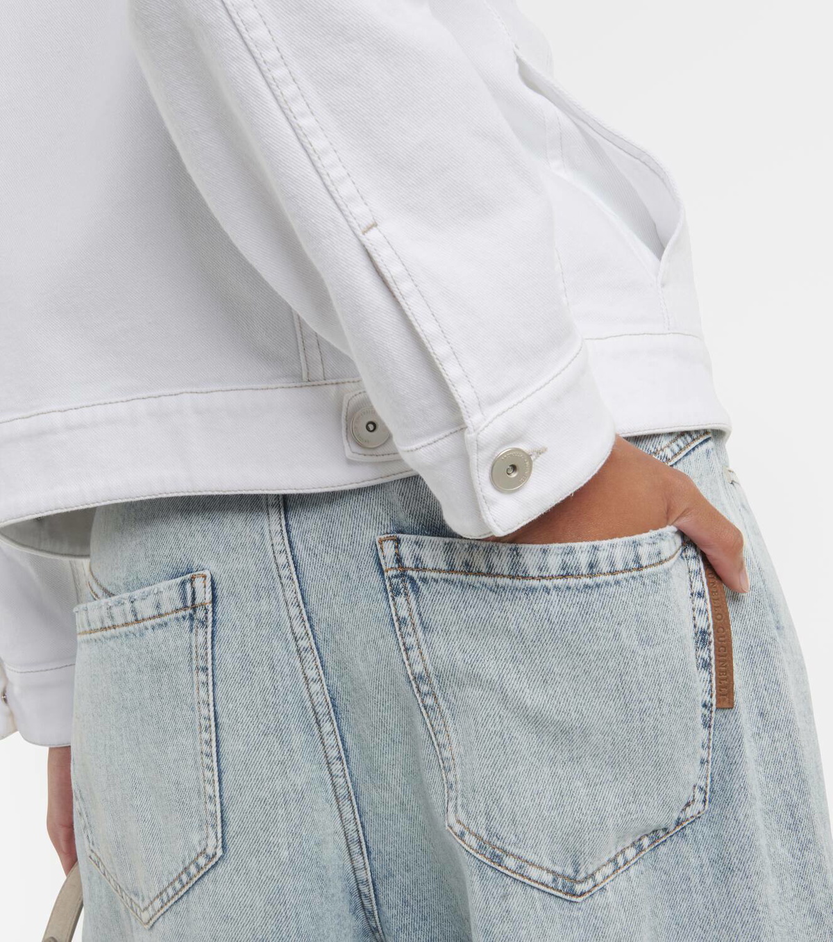 Brunello Cucinelli Cotton-blend denim jacket