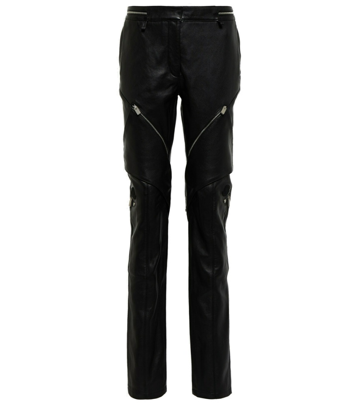 Photo: Moncler Genius - 6 Moncler 1017 Alyx 9sm mid-rise straight leather pants