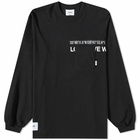 WTAPS Men's Long Sleeve WTUBE Print Pocket T-Shirt in Black