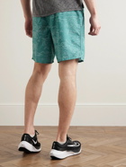 Nike Running - Run Division Challenger Straight-Leg Mesh-Panelled Printed Dri-FIT Shorts - Blue
