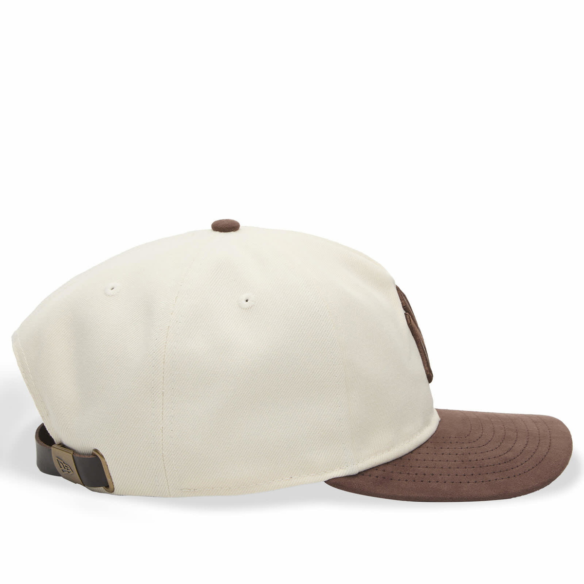 New Era New York Yankees Suede Visor 9Fifty Cap in Cream