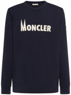 MONCLER - Logo Cotton Jersey Crewneck Sweatshirt