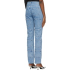 Lourdes Blue Multi Pocket Jeans