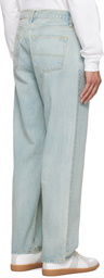 Noah Blue Pleated Jeans