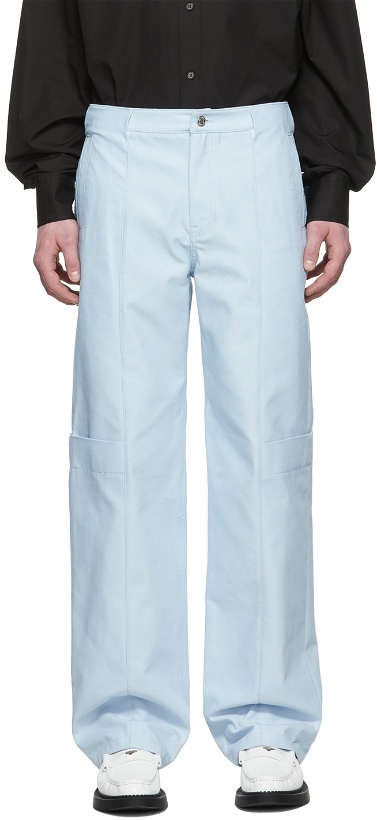 Photo: We11done Blue Cotton Trousers