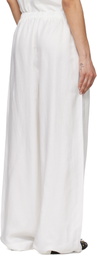 ANINE BING White Roslyn Trousers