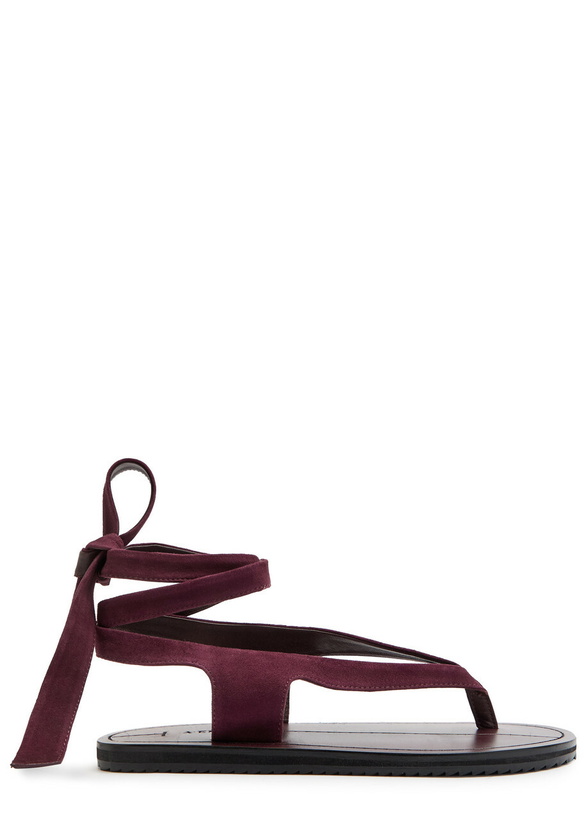 Photo: A.emery Elmer Suede Sandals Burgundy