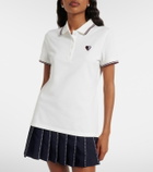 Tory Burch Cotton-blend piqué polo shirt
