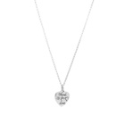 Gucci Women's Jewellery Blind For Love Necklace in Silver