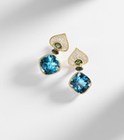 Marina B Pauline 18kt gold earrings with gemstones