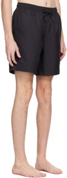 Fred Perry Black Classic Swim Shorts