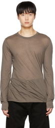 Rick Owens Taupe Basic Long Sleeve T-Shirt