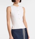 Vince Ribbed cotton top