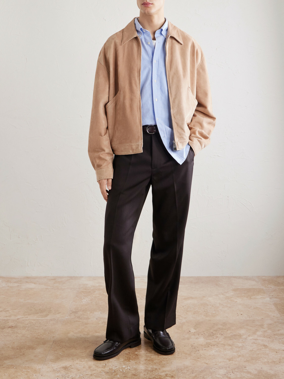 Hartford - Pitt Cotton-Oxford Shirt - Blue