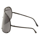 Rick Owens Black Shield Sunglasses