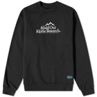 Afield Out Men's Research Crew Sweat in Black
