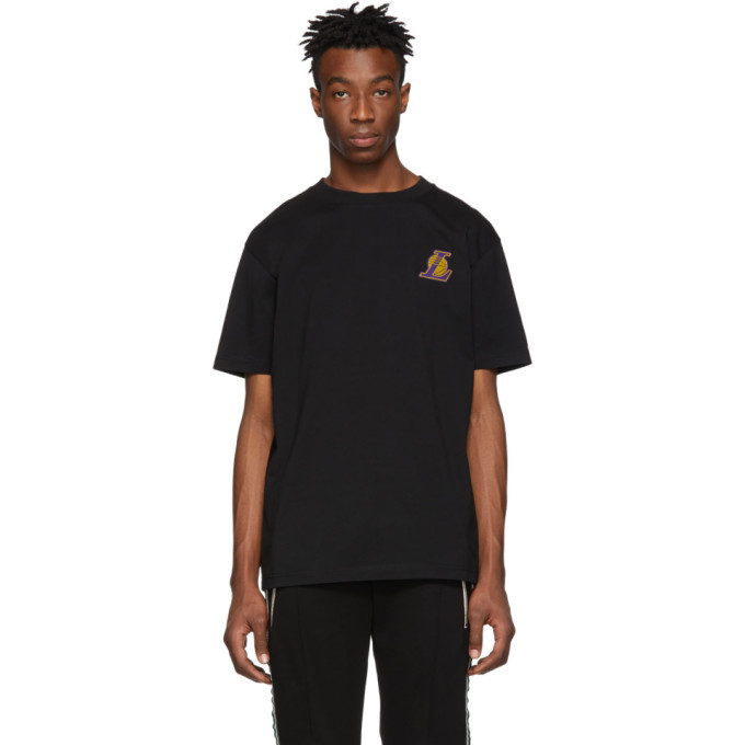 Photo: Marcelo Burlon County of Milan Black NBA Edition Lakers Mesh T-Shirt